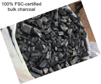 100% FSC-certified bulk charcoal