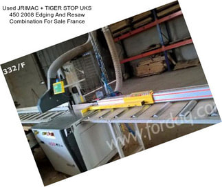 Used JRIMAC + TIGER STOP UKS 450 2008 Edging And Resaw Combination For Sale France