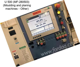 U 500 (MF-280503) (Moulding and planing machines - Other)