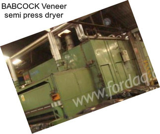 BABCOCK Veneer semi press dryer