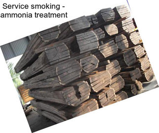 Service smoking - ammonia treatment