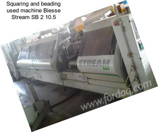Squaring and beading used machine Biesse Stream SB 2 10.5
