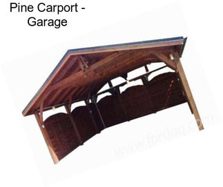 Pine Carport - Garage