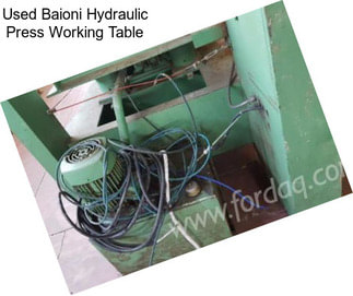 Used Baioni Hydraulic Press Working Table