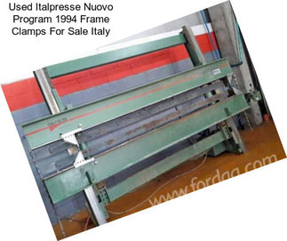 Used Italpresse Nuovo Program 1994 Frame Clamps For Sale Italy