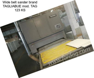 Wide belt sander brand TAGLIABUE mod. TAG 123 KS