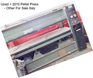 Used < 2010 Pellet Press - Other For Sale Italy