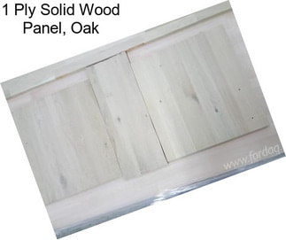 1 Ply Solid Wood Panel, Oak