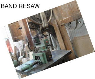 BAND RESAW