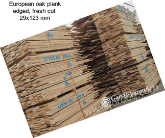 European oak plank edged, fresh cut  29x123 mm