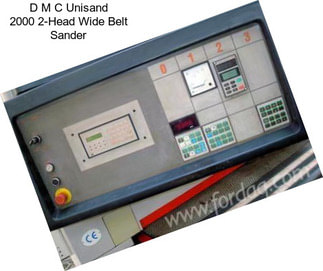 D M C Unisand 2000 2-Head Wide Belt Sander