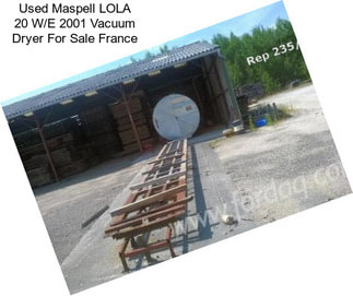 Used Maspell LOLA 20 W/E 2001 Vacuum Dryer For Sale France