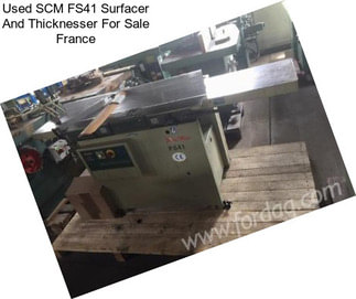 Used SCM FS41 Surfacer And Thicknesser For Sale France
