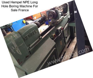 Used Hempel NPE Long Hole Boring Machine For Sale France