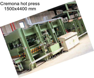 Cremona hot press 1500x4400 mm