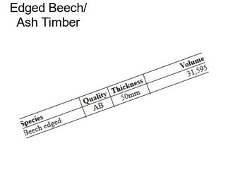Edged Beech/ Ash Timber