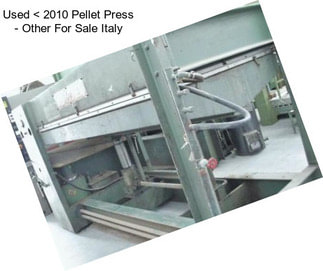 Used < 2010 Pellet Press - Other For Sale Italy