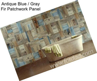 Antique Blue / Gray Fir Patchwork Panel