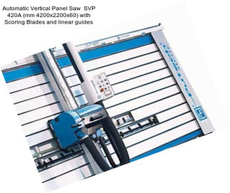 Automatic Vertical Panel Saw  SVP 420A (mm 4200x2200x60) with Scoring Blades and linear guides