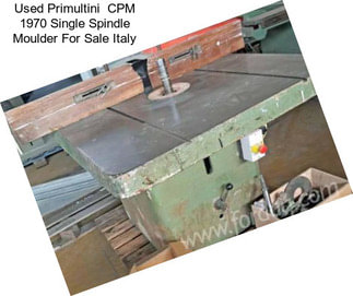Used Primultini  CPM 1970 Single Spindle Moulder For Sale Italy
