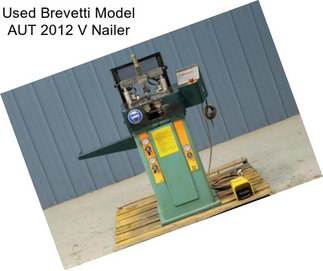 Used Brevetti Model AUT 2012 \