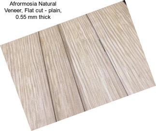 Afrormosia Natural Veneer, Flat cut - plain, 0.55 mm thick