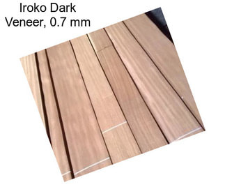 Iroko Dark Veneer, 0.7 mm