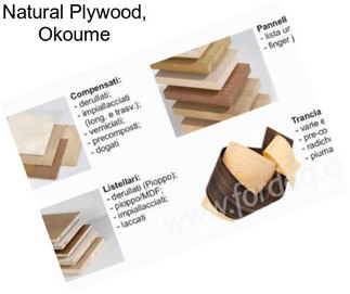 Natural Plywood, Okoume