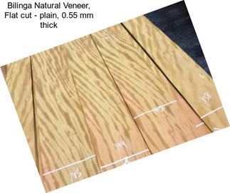 Bilinga Natural Veneer, Flat cut - plain, 0.55 mm thick