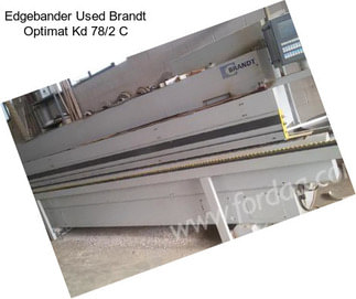 Edgebander Used Brandt Optimat Kd 78/2 C