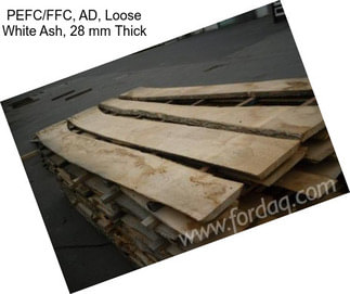 PEFC/FFC, AD, Loose White Ash, 28 mm Thick
