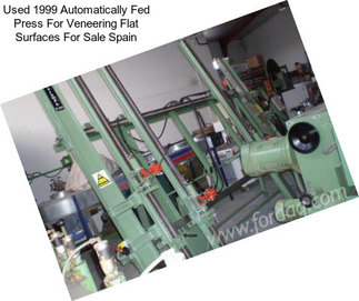 Used 1999 Automatically Fed Press For Veneering Flat Surfaces For Sale Spain