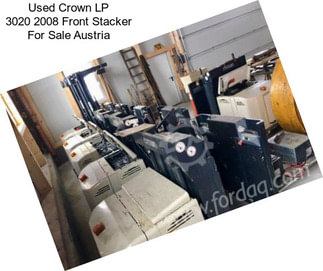 Used Crown LP 3020 2008 Front Stacker For Sale Austria