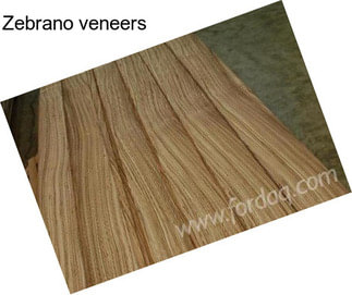 Zebrano veneers