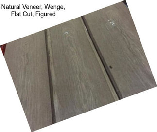 Natural Veneer, Wenge, Flat Cut, Figured