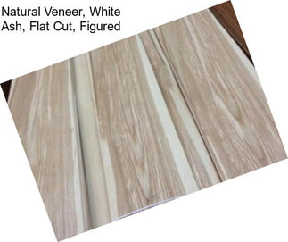 Natural Veneer, White Ash, Flat Cut, Figured