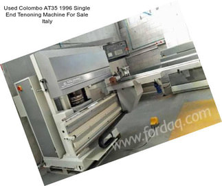 Used Colombo AT35 1996 Single End Tenoning Machine For Sale Italy