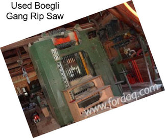 Used Boegli Gang Rip Saw