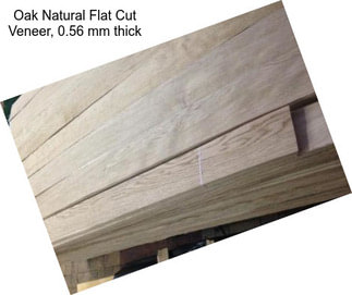 Oak Natural Flat Cut Veneer, 0.56 mm thick