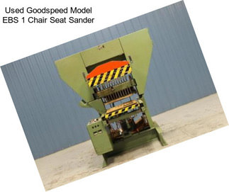 Used Goodspeed Model EBS 1 Chair Seat Sander