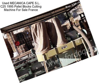 Used MECANICA CAPE S.L. C25 1995 Pallet Blocks Cutting Machine For Sale France