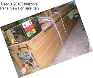 Used < 2010 Horizontal Panel Saw For Sale Italy