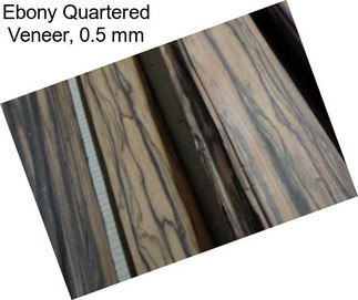 Ebony Quartered Veneer, 0.5 mm