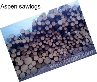 Aspen sawlogs