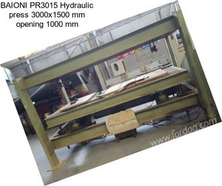 BAIONI PR3015 Hydraulic press 3000x1500 mm opening 1000 mm