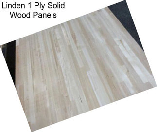 Linden 1 Ply Solid Wood Panels