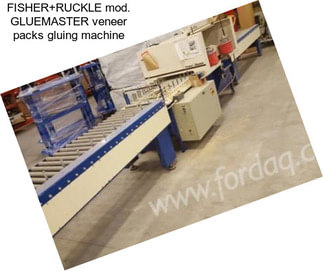 FISHER+RUCKLE mod. GLUEMASTER veneer packs gluing machine