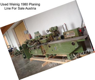 Used Weinig 1980 Planing Line For Sale Austria