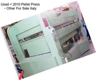 Used < 2010 Pellet Press - Other For Sale Italy