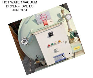 HOT WATER VACUUM DRYER - ISVE ES JUNIOR 4